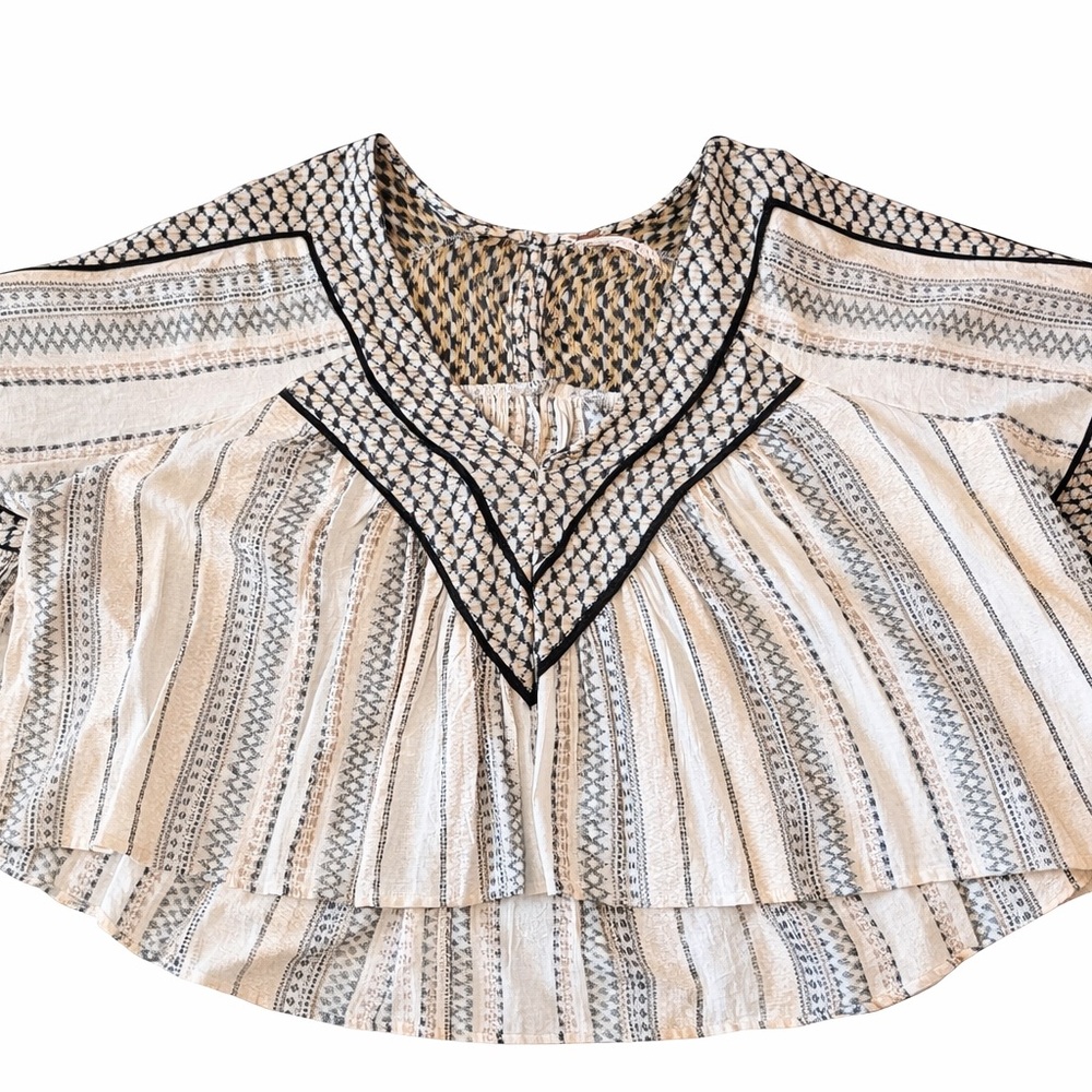 Free People Boho Ruffle Crop Top - Picture 2 of 5